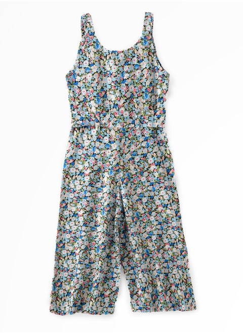 Sunny Smiles: Girls' Soft Viscose Jumpsuit | Comfy Chic & Summer Fun