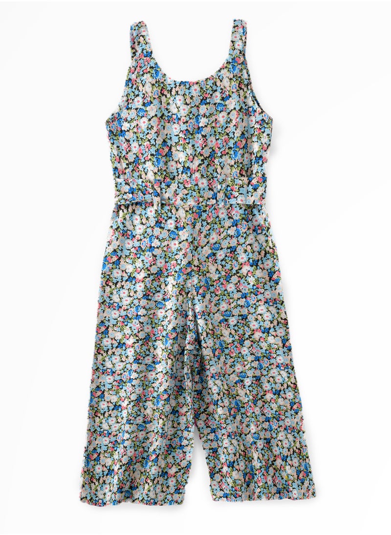 Jelliene - Sunny Smiles: Girls' Soft Viscose Jumpsuit | Comfy Chic & Summer Fun - Image 1