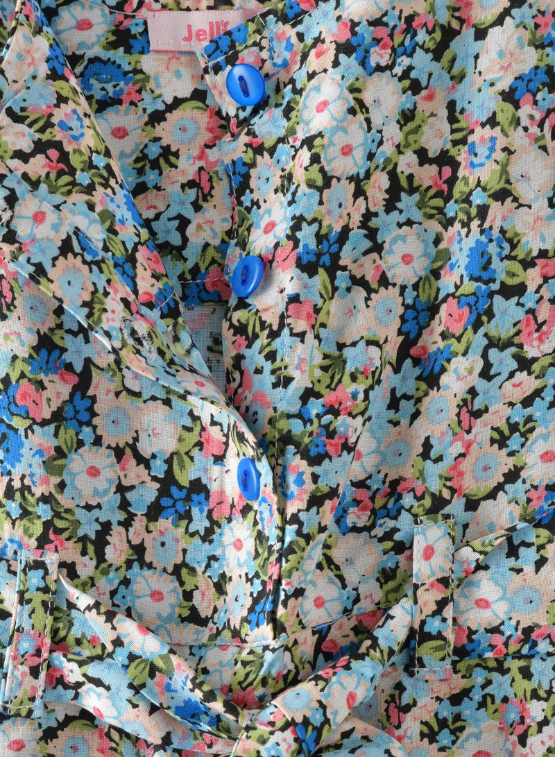 Jelliene Sunny Smiles: Girls' Soft Viscose Jumpsuit | Comfy Chic & Summer Fun