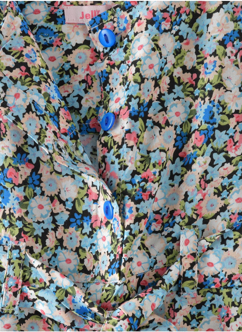 Jelliene - Sunny Smiles: Girls' Soft Viscose Jumpsuit | Comfy Chic & Summer Fun - Image 1