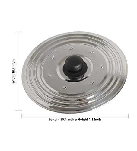 Chef Direct Stainless Steel Multipurpose Lid with Knob Silver 26cm - Image 2