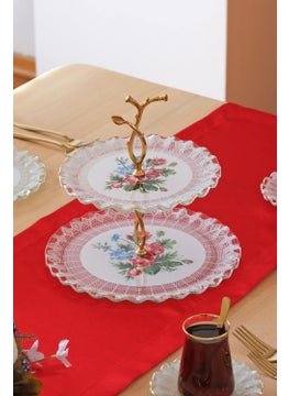 Glore Maudie Gold Glass Cookie Stand  - Image 3