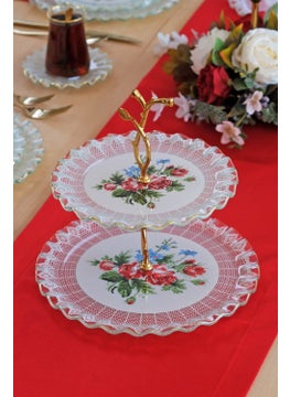 Glore Maudie Gold Glass Cookie Stand  - Image 4