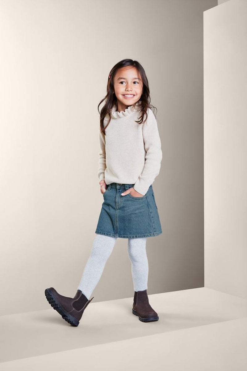 Tchibo Toddlers Girl Wash Denim Skirt, Blue  - Image 1