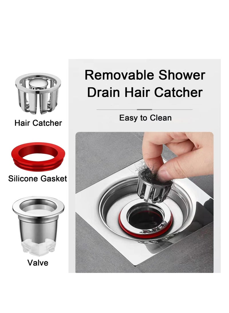 Anti-Odor Anti-Clog Sink Drain Strainer Set for Kitchen and Bathroom - Prevent Clogging with this 4-Pack Sink Filter for Bathtub and Sink Drains - Image 3