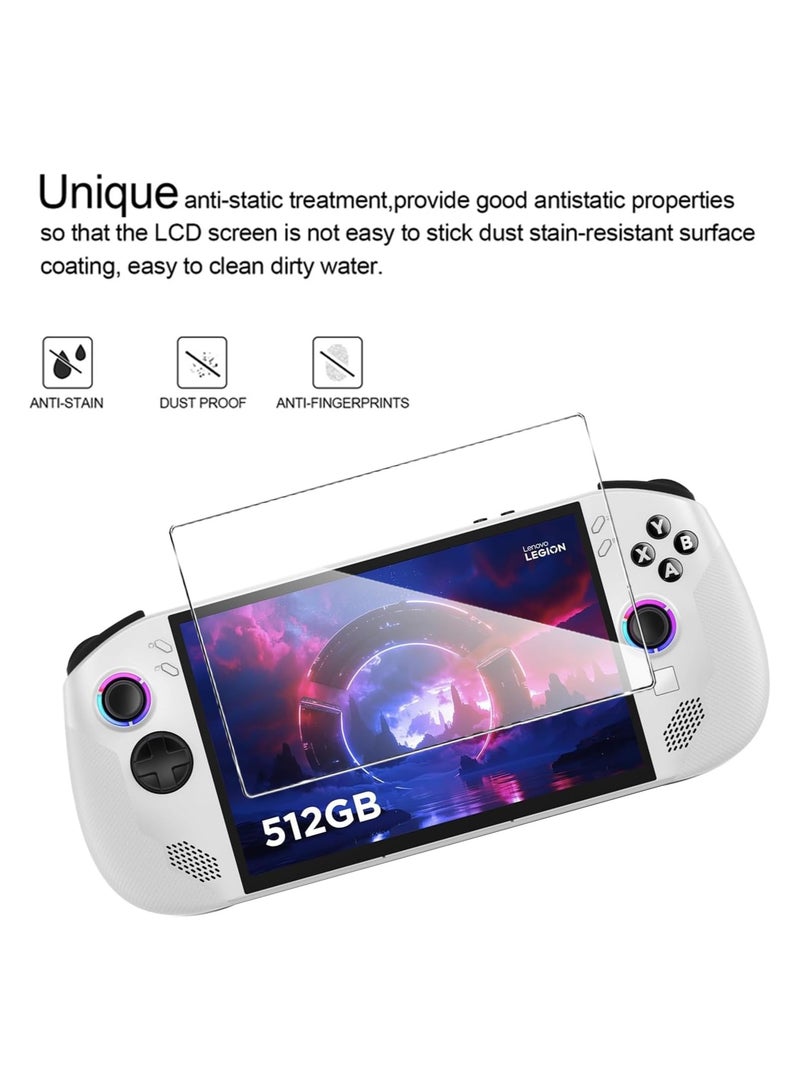 2 قطعة حماية شاشة لـ Lenovo Legion Go S - زجاج مقوى شفاف عالي الوضوح مضاد للخدوش والبصمات، خالي من الفقاعات مع حساسية عالية للّمس - Image 4