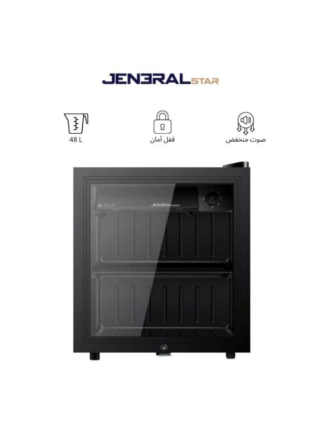 General Star 48L Glass Door Mini Refrigerator (JENC-48) - Image 1