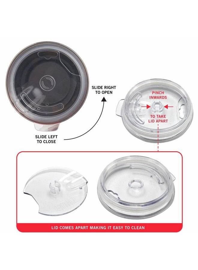 BUILT 12 Ounce Double Wall Stainless Steel Wine Tumbler with Lid Dots 5270079 - Image 5