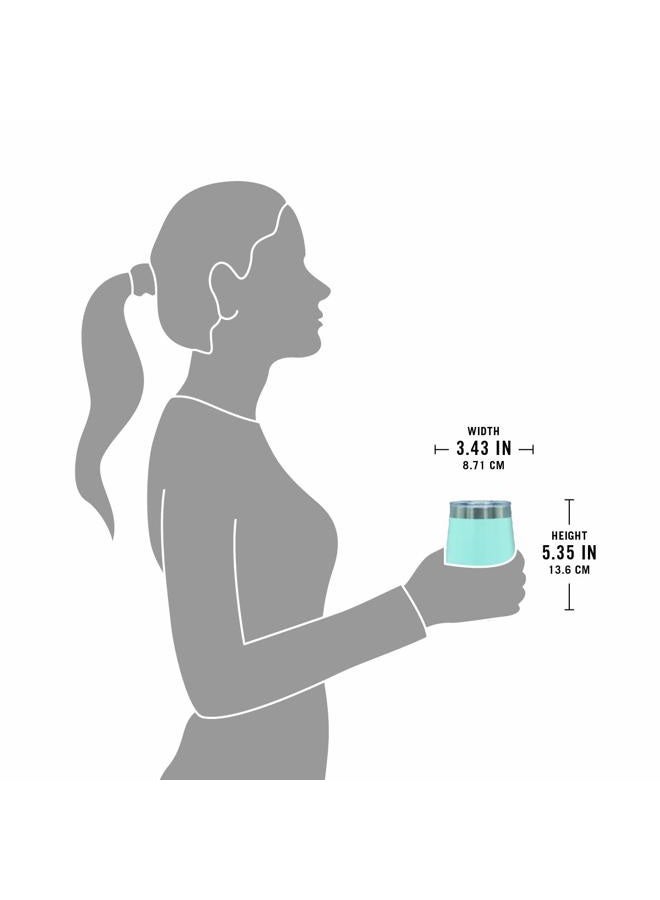 BUILT 12 Ounce Double Wall Stainless Steel Wine Tumbler with Lid Dots 5270079 - Image 3