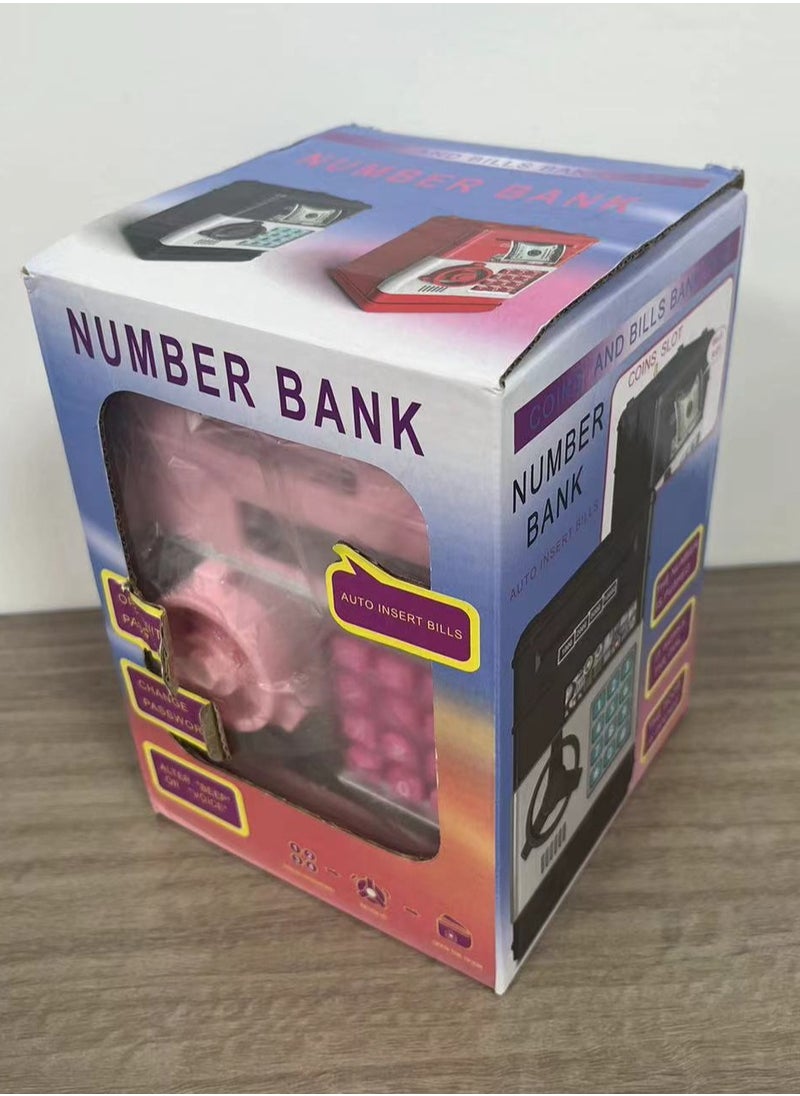 Durable safe, small mini deposit box, safe, coin deposit box（Self provided 3 * AA batteries）