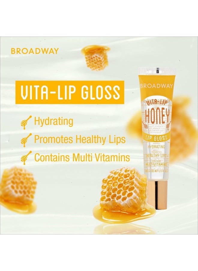 Broadway Broadway Vita-Lip Clear Lip Gloss (10 Pack), Ultra-Hydrating & Soothing Formula with Vitamins, High-Shine Non-Sticky Finish Lip Balm with Mint, Rosehip, Coconut, Mango, Argan, Honey, Shea  - Image 3