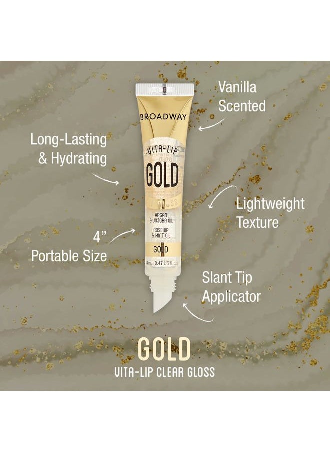Broadway Broadway Vita-Lip Clear Lip Gloss (10 Pack), Ultra-Hydrating & Soothing Formula with Vitamins, High-Shine Non-Sticky Finish Lip Balm with Mint, Rosehip, Coconut, Mango, Argan, Honey, Shea  - Image 2
