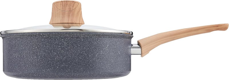 تيفال مقلاة TEFAL للقلي السريع، قطر 24 سم | سهلة التنظيف | طلاء غير لاصق Mineralia+ | معادن طبيعية | إشارة حرارية (Thermo-Signal) | طهي صحي | مصنوعة في فرنسا | ضمان لمدة سنتين | رقم المنتج: G2663232 - Image 2