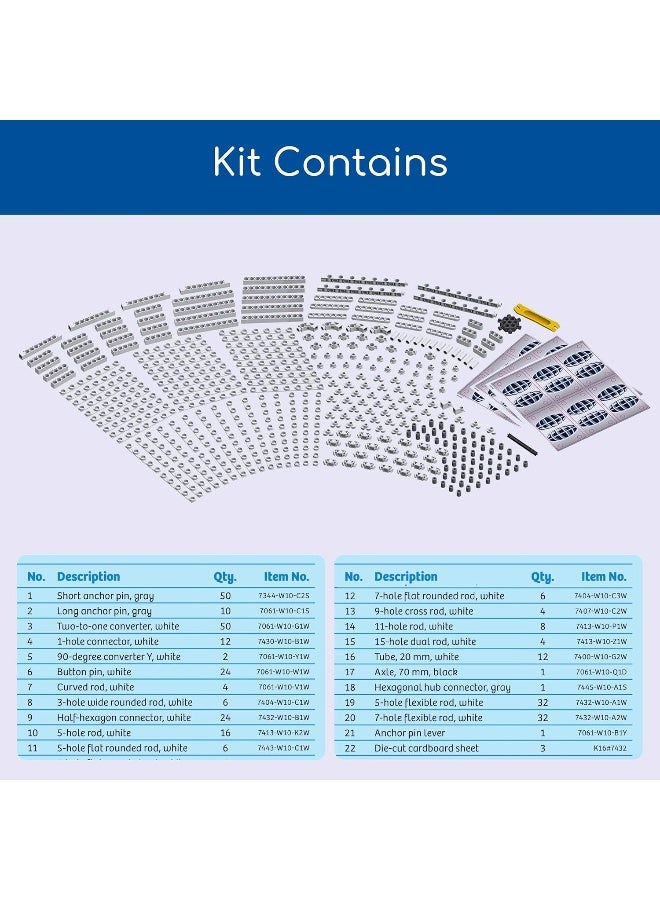 Thames & Kosmos مجموعة Thames & Kosmos للهندسة المعمارية - لعبة تعليمية للبناء ومجموعة بناء STEM للأطفال لبناء وتصميم الهياكل - Image 3
