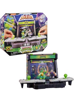Legends Of Teenage Mutant Ninja Turtles Battle Arena With 35 Plus Battle Sound Effects And 2 Exclusive Battling Mini Warriors Leonardo And Shredder