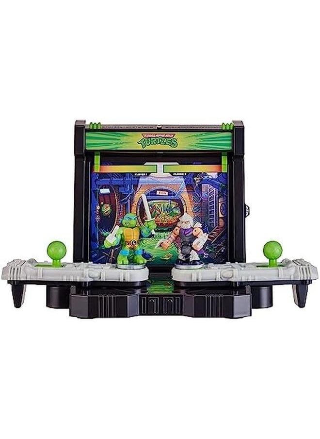 AKEDO - Legends Of Teenage Mutant Ninja Turtles Battle Arena With 35 Plus Battle Sound Effects And 2 Exclusive Battling Mini Warriors Leonardo And Shredder - Image 1