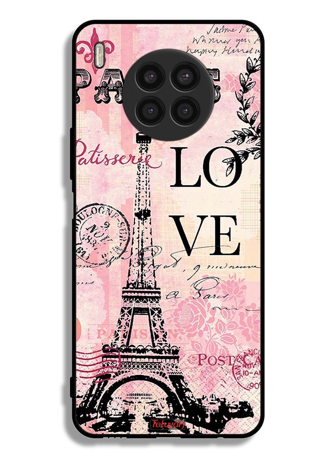 Tolwak Honor 50 Lite Protective Case Cover Paris Love - Image 2