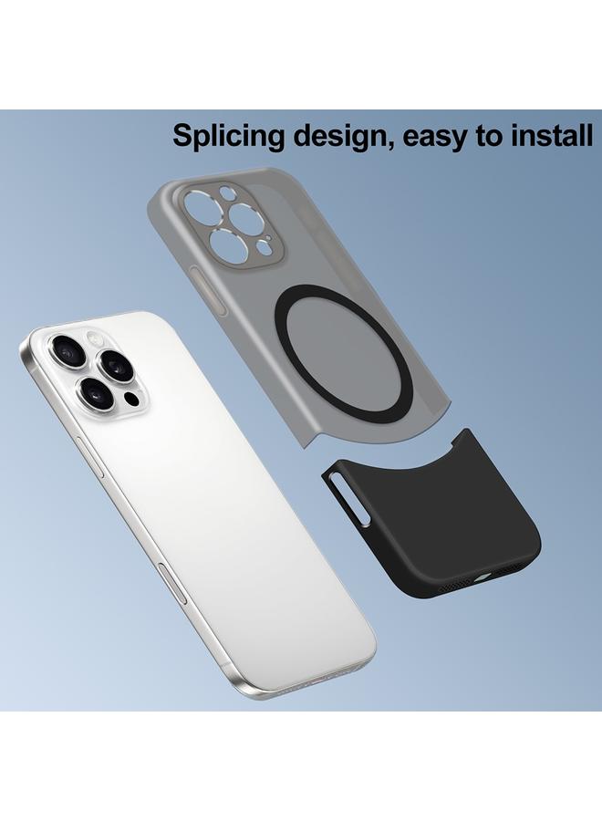 S-TOP Case For iPhone 15 Plus Dual Color Stitching MagSafe Magnetic PC Phone Case - Image 4