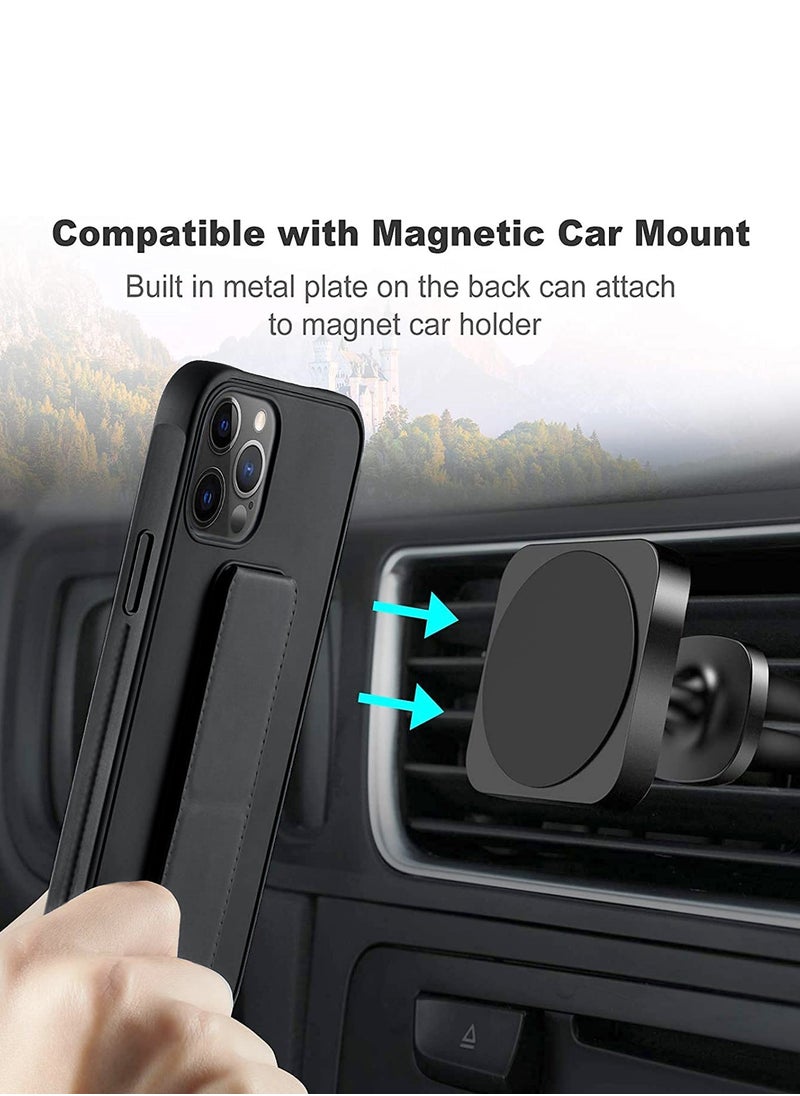 Wtech - Apple iPhone 15 Pro Max TPU Rubber Silicone Hand Grip Protective Phone Case Cover (MCGHSN) - Black - Image 1