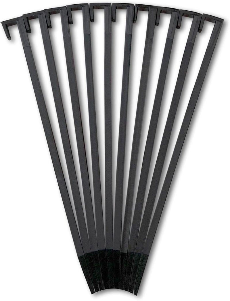 Easyflex 10 in. Landscape Anchoring Stake Pack - 10 Ct., Black (Pack of 2) - Image 5