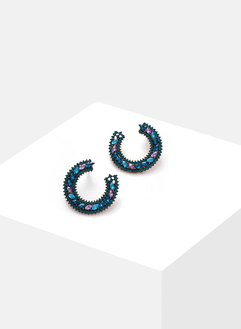 سوهي أقراط بتصميم حجري عصري من مصمم عصري