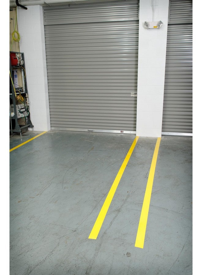 Brady ToughStripe Floor Marking Tape - Yellow, Non-Abrasive Floor Tape - 2" Width, 100' Length for Concrete, Harsh Conditions, Forklift, High Traffic Floors (104312) - Image 4