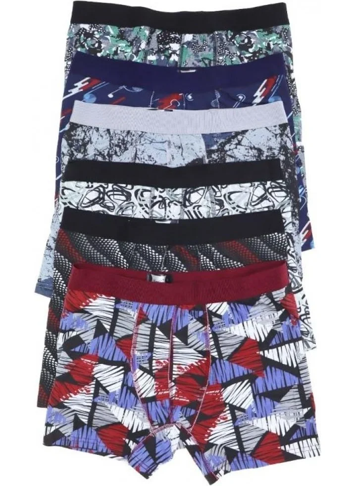 Tutku Men's Elastane Printed Sports Boxer 0119 - 3 Pieces