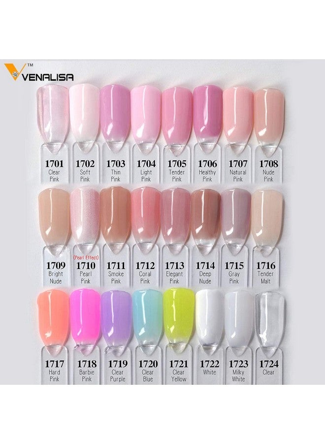 Venalisa 15ml Nail Extension Builder Hard Jelly Gel nail art french nail DIY gum Poly Nail Gel hard jelly builder nail extend gel (1703_Thin Pink) - Image 5