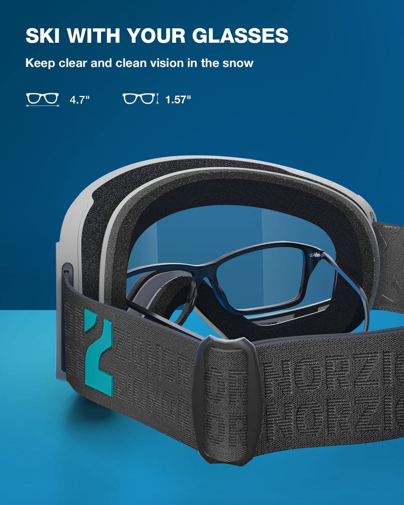 ZIONOR X11 Ski Goggles Magnetic Cylindrical Snowboard Snow Goggles for Men Women - Image 5