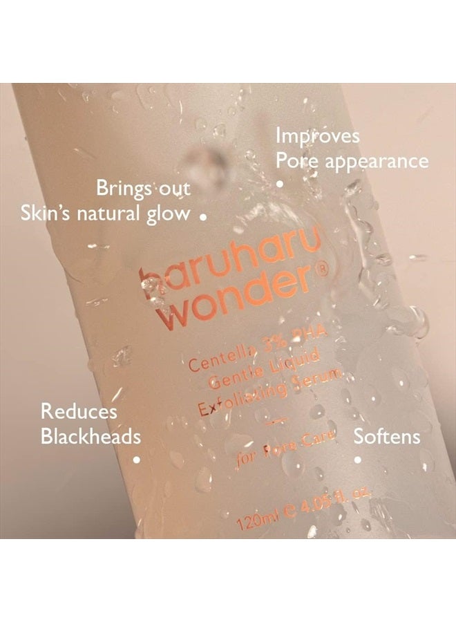 HARUHARU Haruharu Wonder Centella 3% PHA Gentle Liquid Exfoliating Serum 120ml | Hypoallergenic, PHA ingredients | Vegan, Crurelty Free, EWG-Green - Image 4