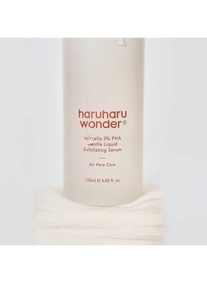 HARUHARU Haruharu Wonder Centella 3% PHA Gentle Liquid Exfoliating Serum 120ml | Hypoallergenic, PHA ingredients | Vegan, Crurelty Free, EWG-Green - Image 2