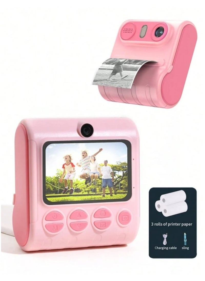Generic Thermal Printer LK001 Portable Wireless Kids Camera  pink  - Image 1
