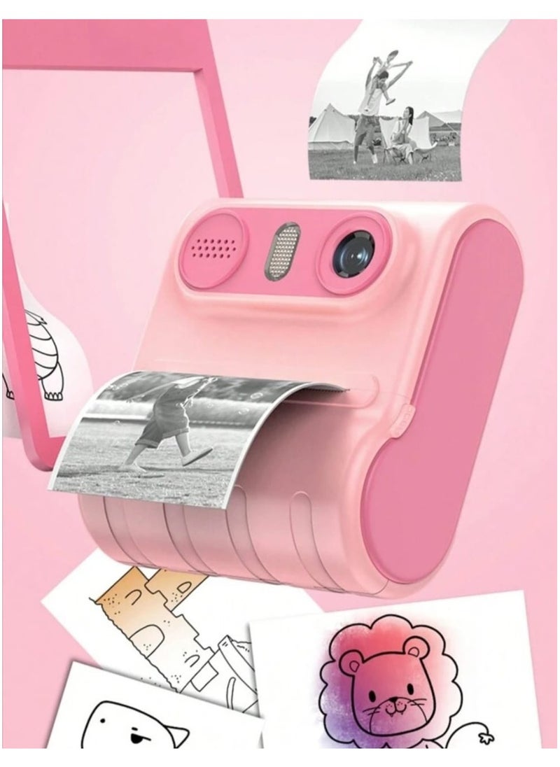 Generic Thermal Printer LK001 Portable Wireless Kids Camera  pink  - Image 4