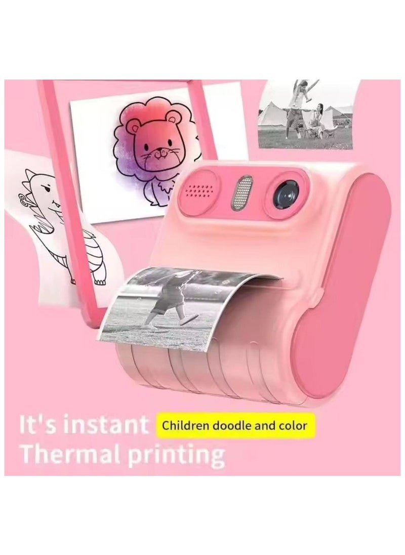 Generic Thermal Printer LK001 Portable Wireless Kids Camera  pink  - Image 5