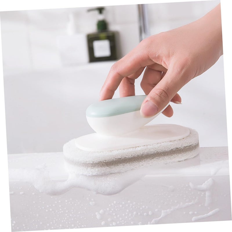 3 Pack Kitchen Cleaning Brush Set Durable Scrubber Sponge for Dishes Toilet - Image 5
