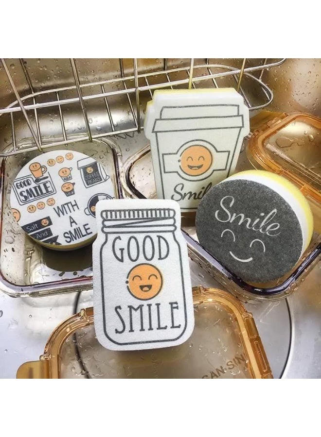 Smile loofah - 4 pieces - Image 1