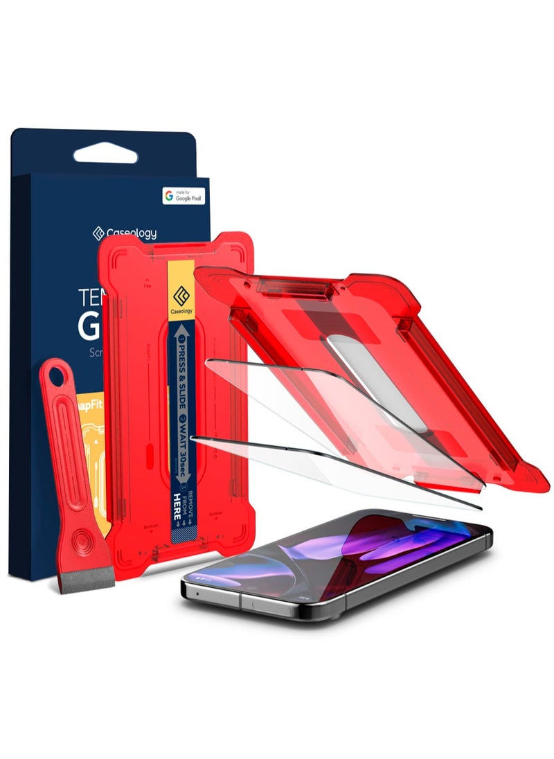 Caseology Snap Fit Google Pixel 9 Pro XL Screen Protector Premium Tempered Glass with Easy Install Kit - [2 PACK]  - Image 1