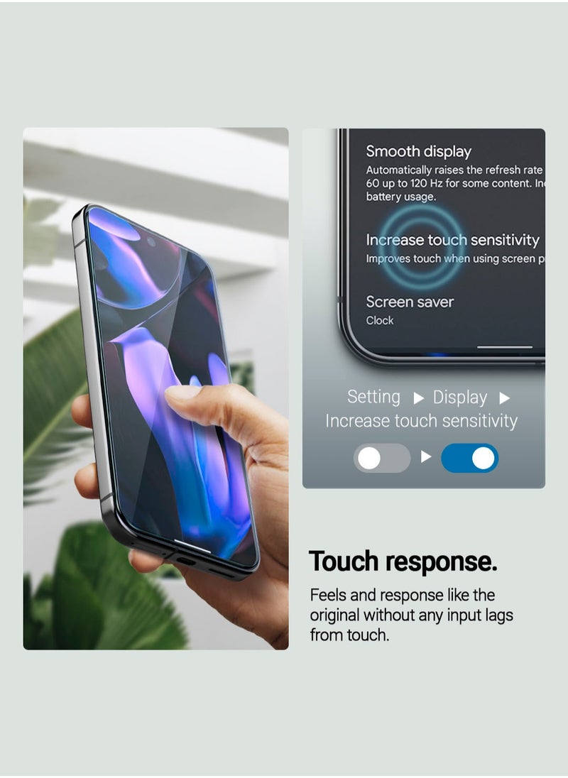 Caseology Snap Fit Google Pixel 9 Pro XL Screen Protector Premium Tempered Glass with Easy Install Kit - [2 PACK]  - Image 4