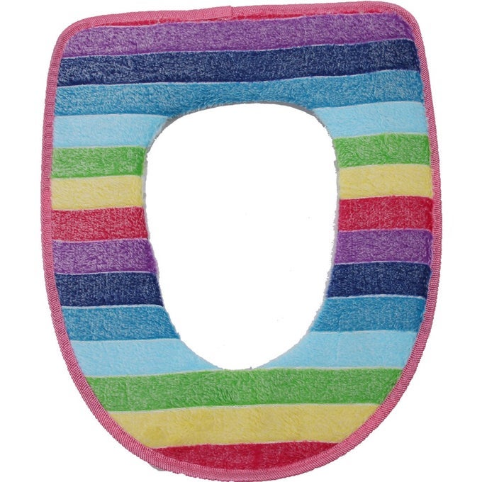 WINTER WARM TOILET SEAT COVER RAINBOW 1PCS