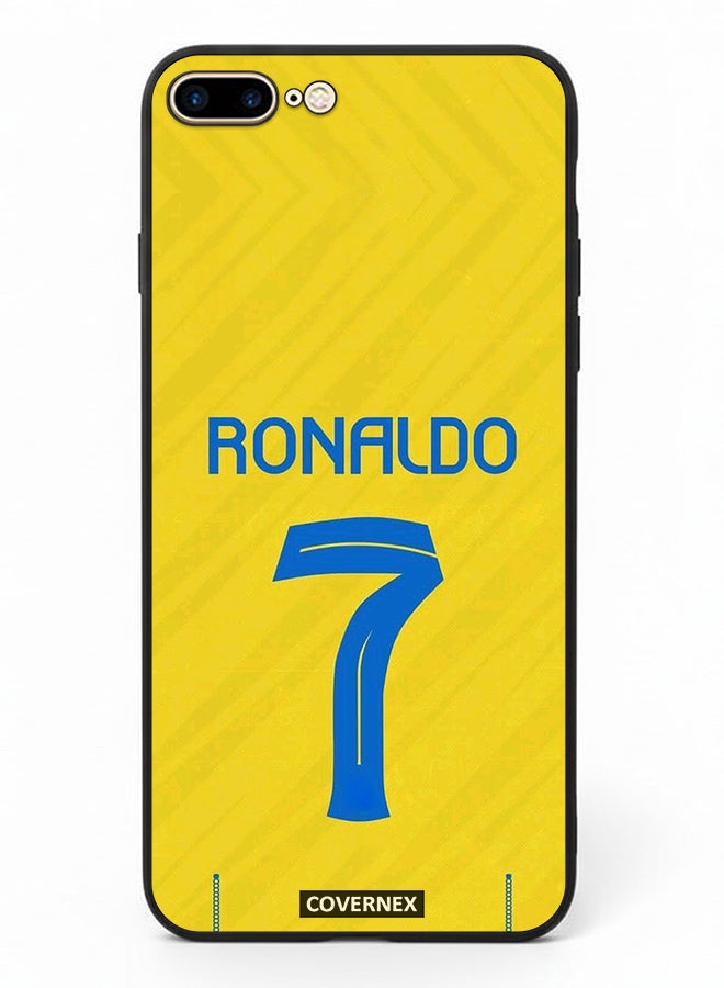 Covernex Apple iPhone 8 Plus Protective Case Cover Printed Featuring Cristiano Ronaldo Jersy Design - Image 2