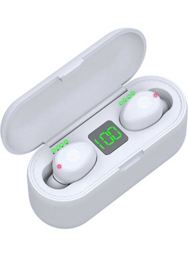 NIBEMINENT F9-2 Bluetooth In-Ear Earbuds With Charging Case White - Image 1