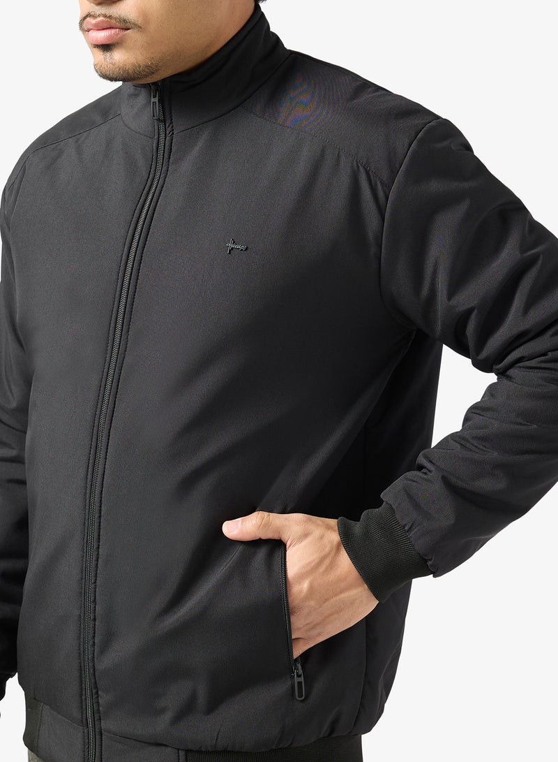 Seventy Five Casual Zip Through Bomber Jacket - Image 3