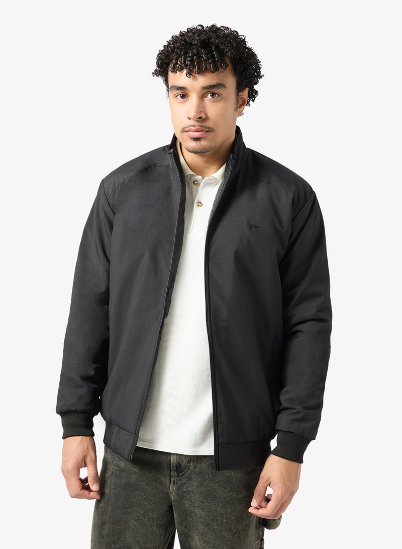 Seventy Five Casual Zip Through Bomber Jacket - Image 1