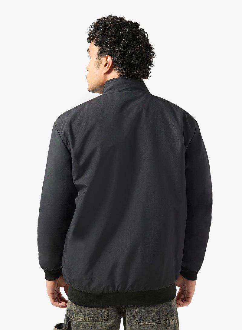 Seventy Five Casual Zip Through Bomber Jacket - Image 2