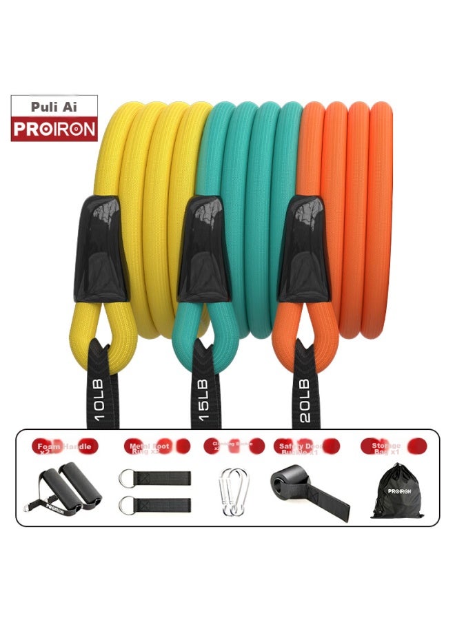 PROIRON Proiron Puliai Resistance Bands, Elastic Bands, Resistance Straps, Elastic Bands, All-in Training Set, 10-piece Kit  - Image 1