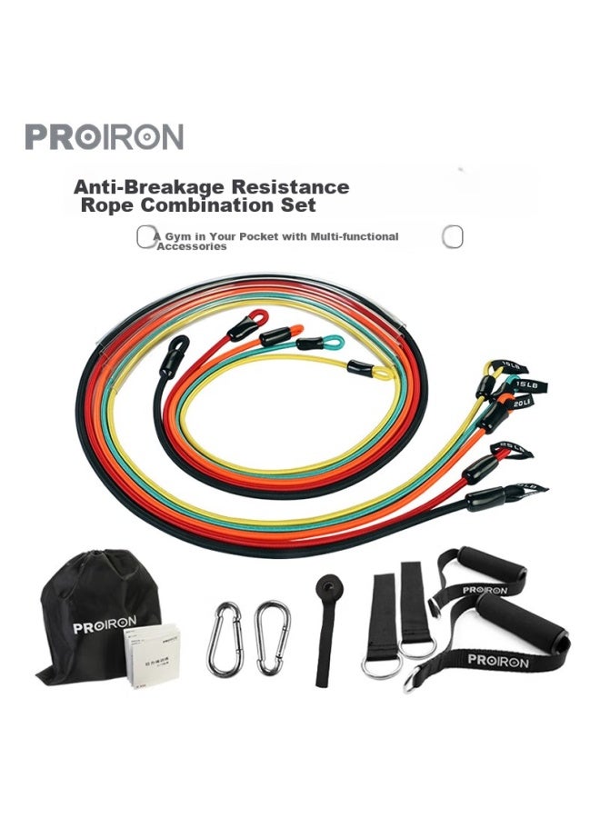 PROIRON Proiron Puliai Resistance Bands, Elastic Bands, Resistance Straps, Elastic Bands, All-in Training Set, 10-piece Kit  - Image 5