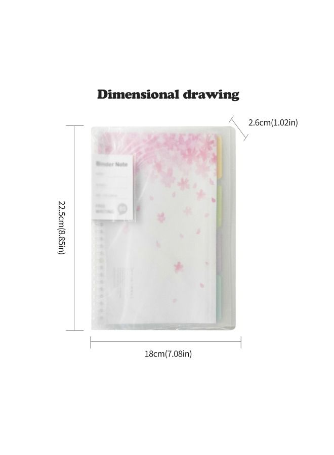 XIANGYU 5-Piece B5 Loose Leaf Detachable Spiral Binder Notebook With Thickened Coil Shell For School - Image 4
