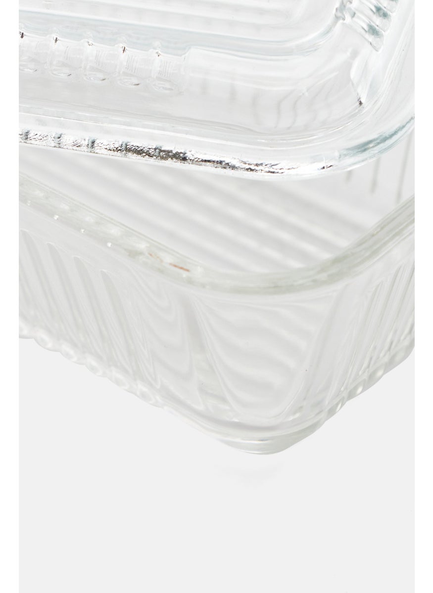 Glass Embossed Vintage Style Butter Dish, Transparent - pzsku/Z6B543C847CFF3A84B6E1Z/45/_/1740495425/63430e58-ec29-41aa-8b0e-d4ff8627260e