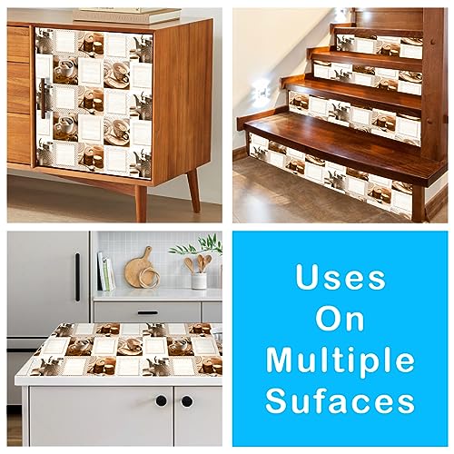 WallDaddy 3D Wallpapers for Kitchen Waterproof Extra Large (40x200) Cm Kitchen Wallpapers oilproof | Self Adhesive Wallpapers Vinyl Stickers for Kitchen | Kitchen Wallpapers for Walls.(BrownKitchen) - Image 5
