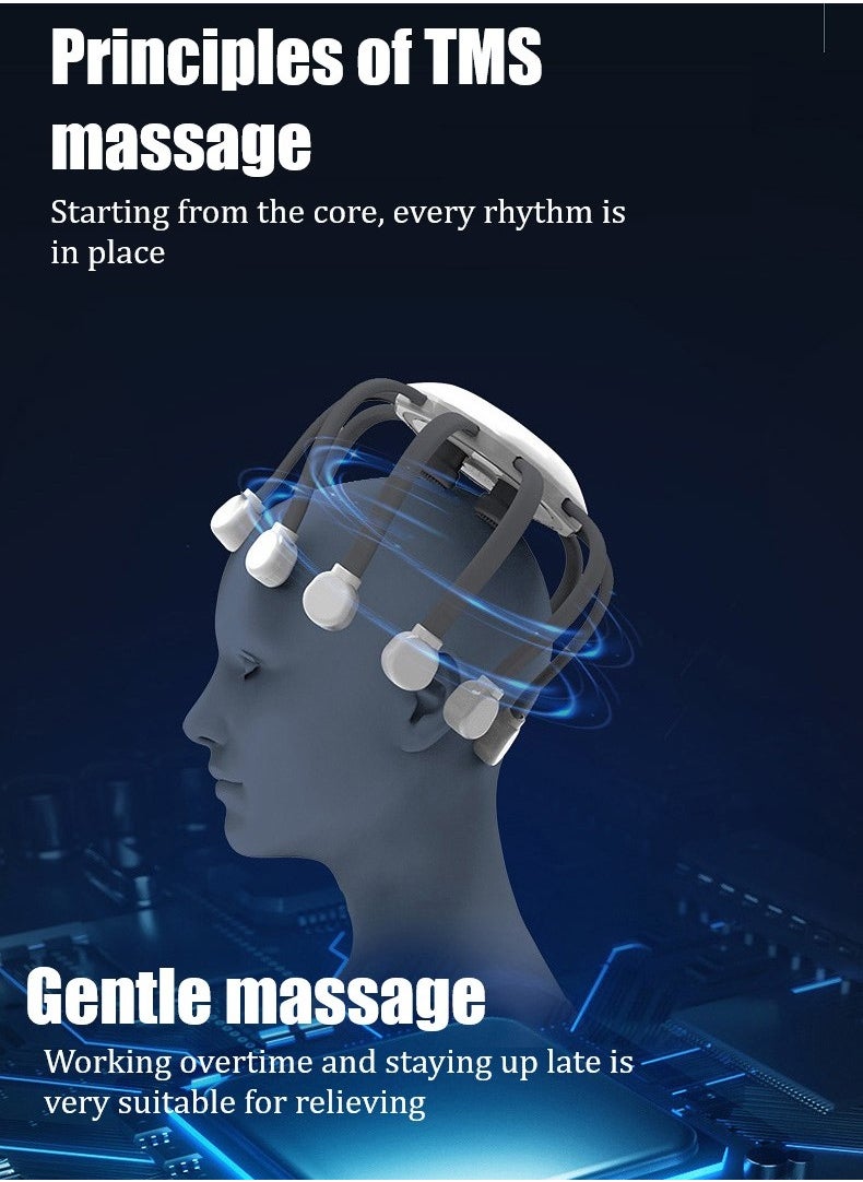 RATSAW - Multidimensional Head Massage Claws 10 Arrays of 360-Degree Point Distribution with 6 Adjustable Modes Electric Scalp Massager That Can Promote Hair Growth Relieve Stress Ideal Gift for Both Men and - Image 1